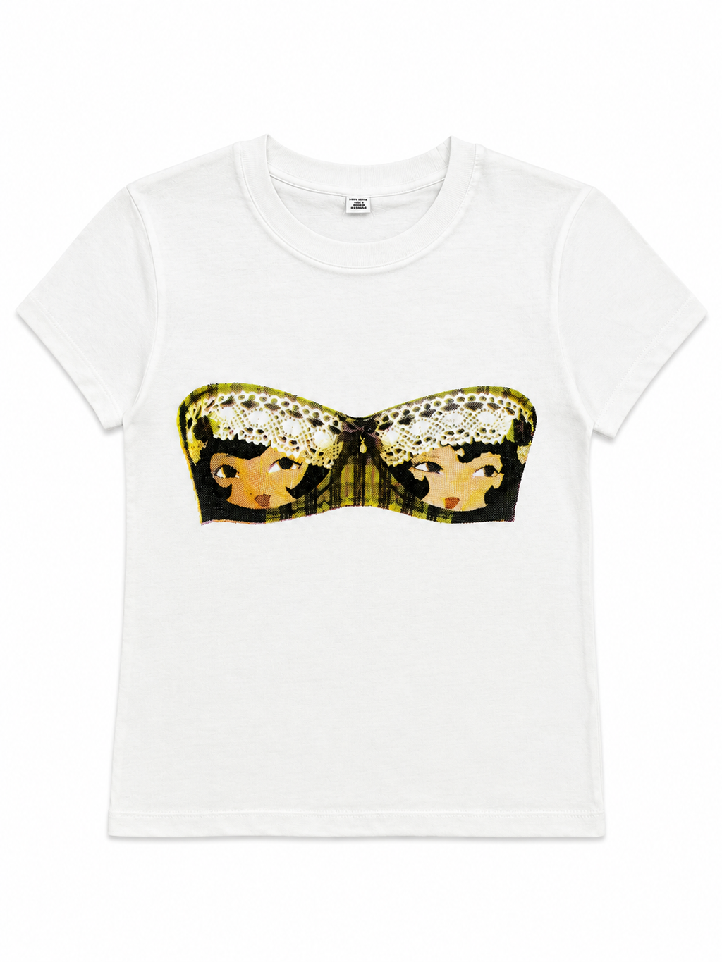 Screen printed bra tee