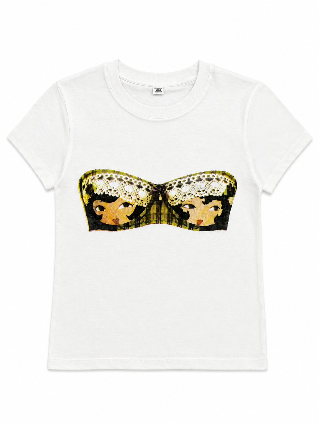 Screen printed bra tee