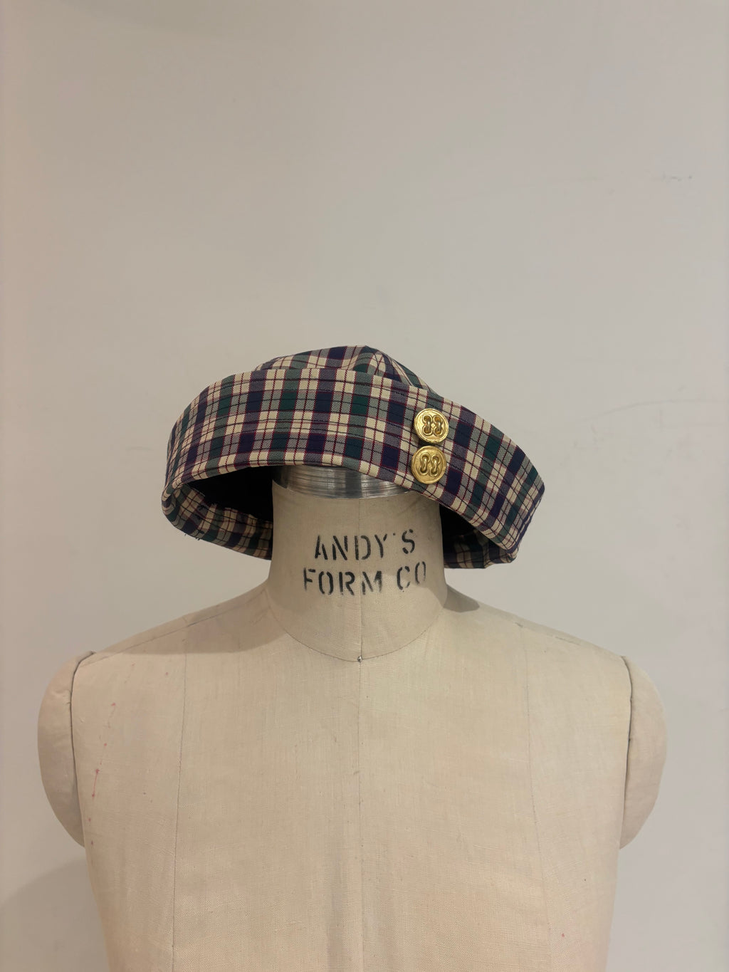 Plaid Sailor Hat
